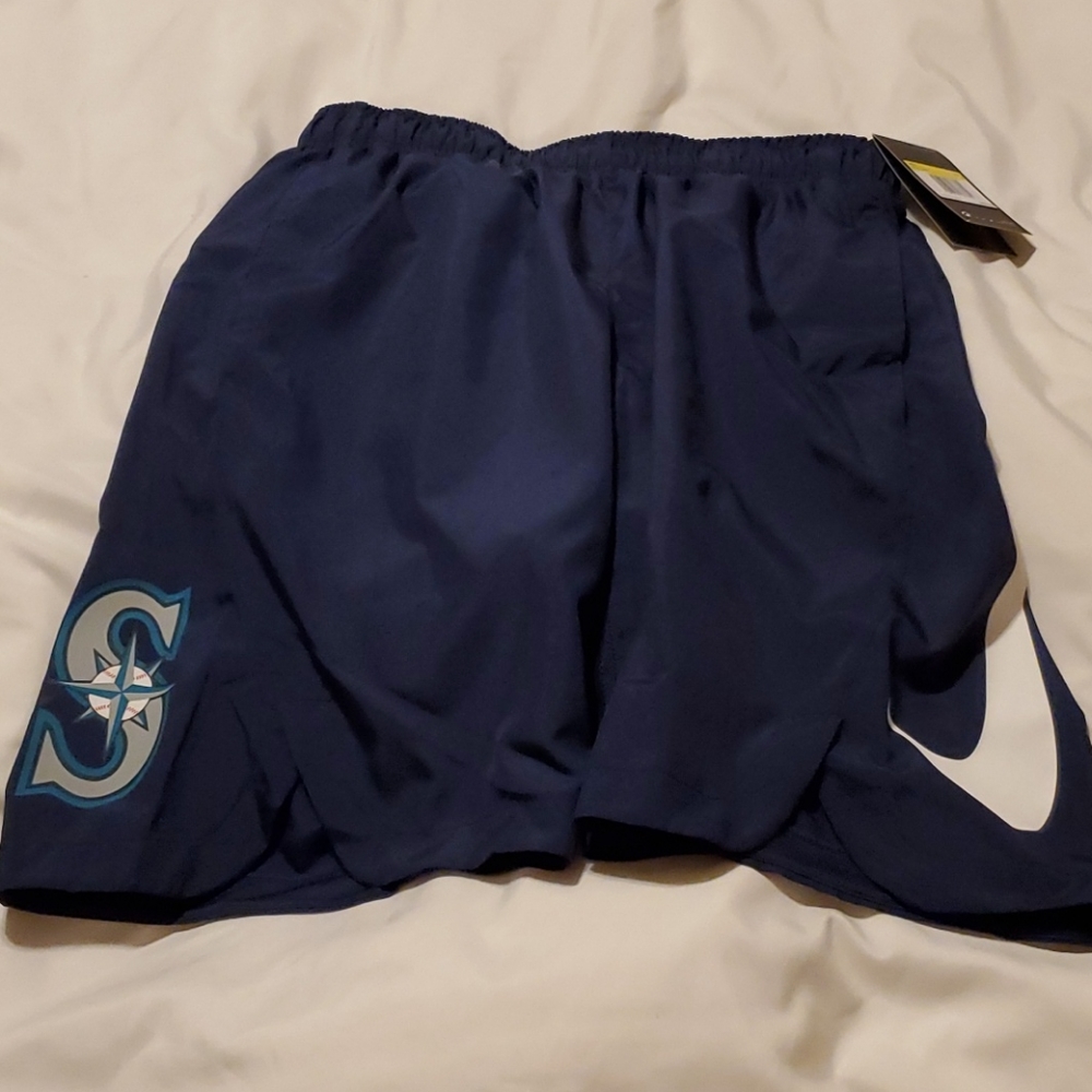 Nike Dri-fit official MLB Mariners shorts